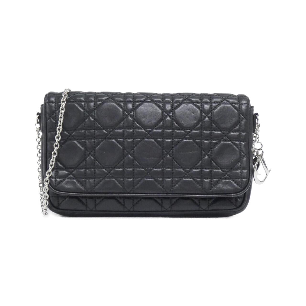 Christian Dior S435PPCAL Leather Shoulder Bag