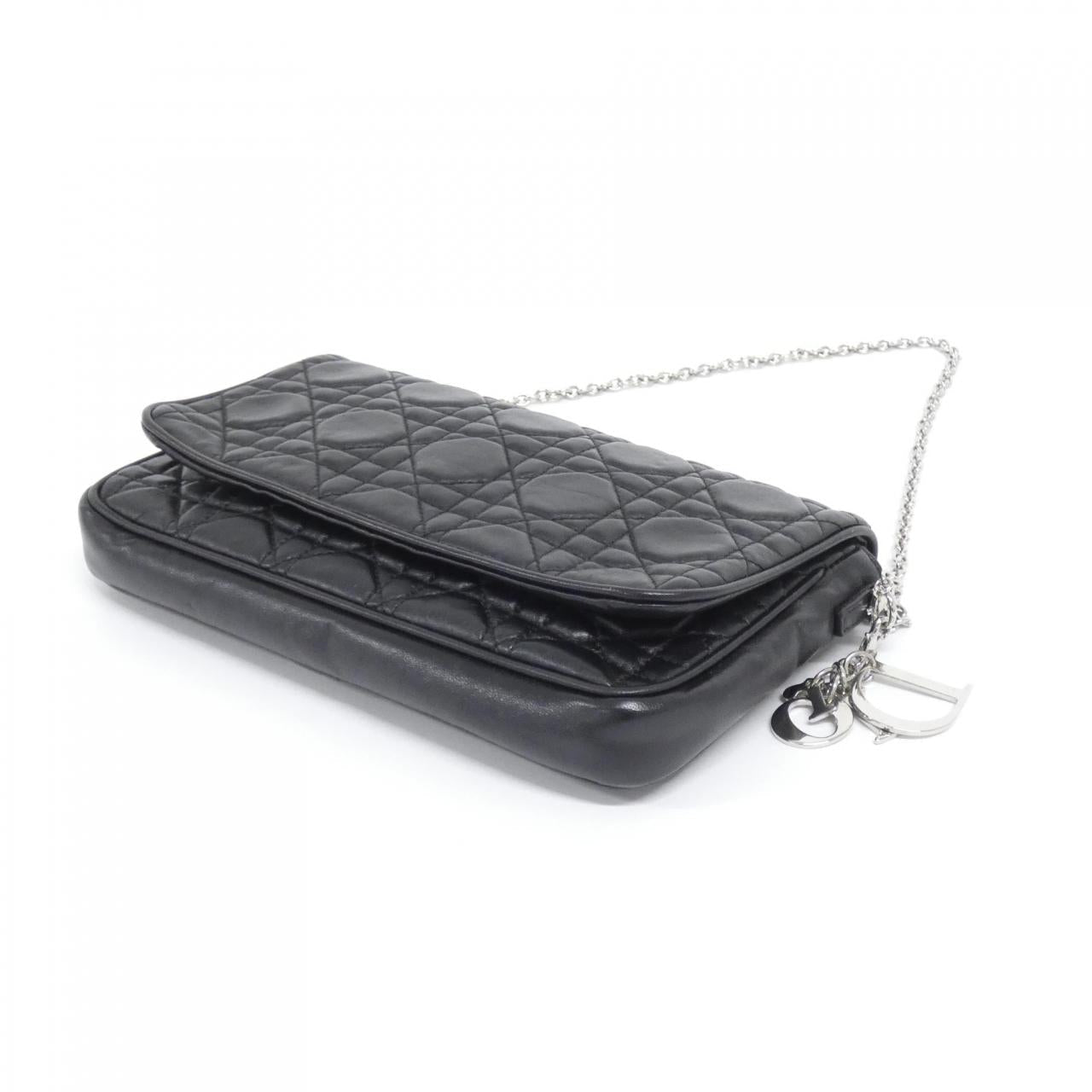 Christian Dior S435PPCAL Leather Shoulder Bag