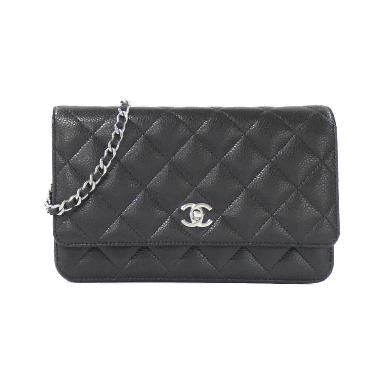 Chanel AP4241 Caviar Skin Chain Wallet