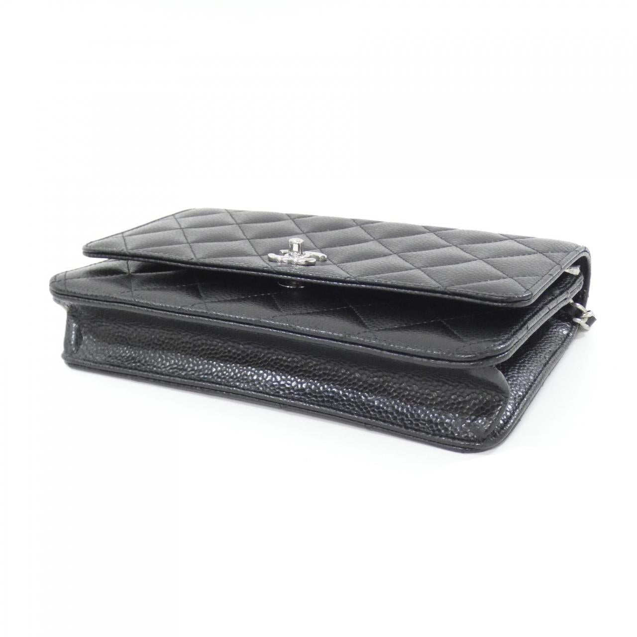 Chanel AP4241 Caviar Skin Chain Wallet
