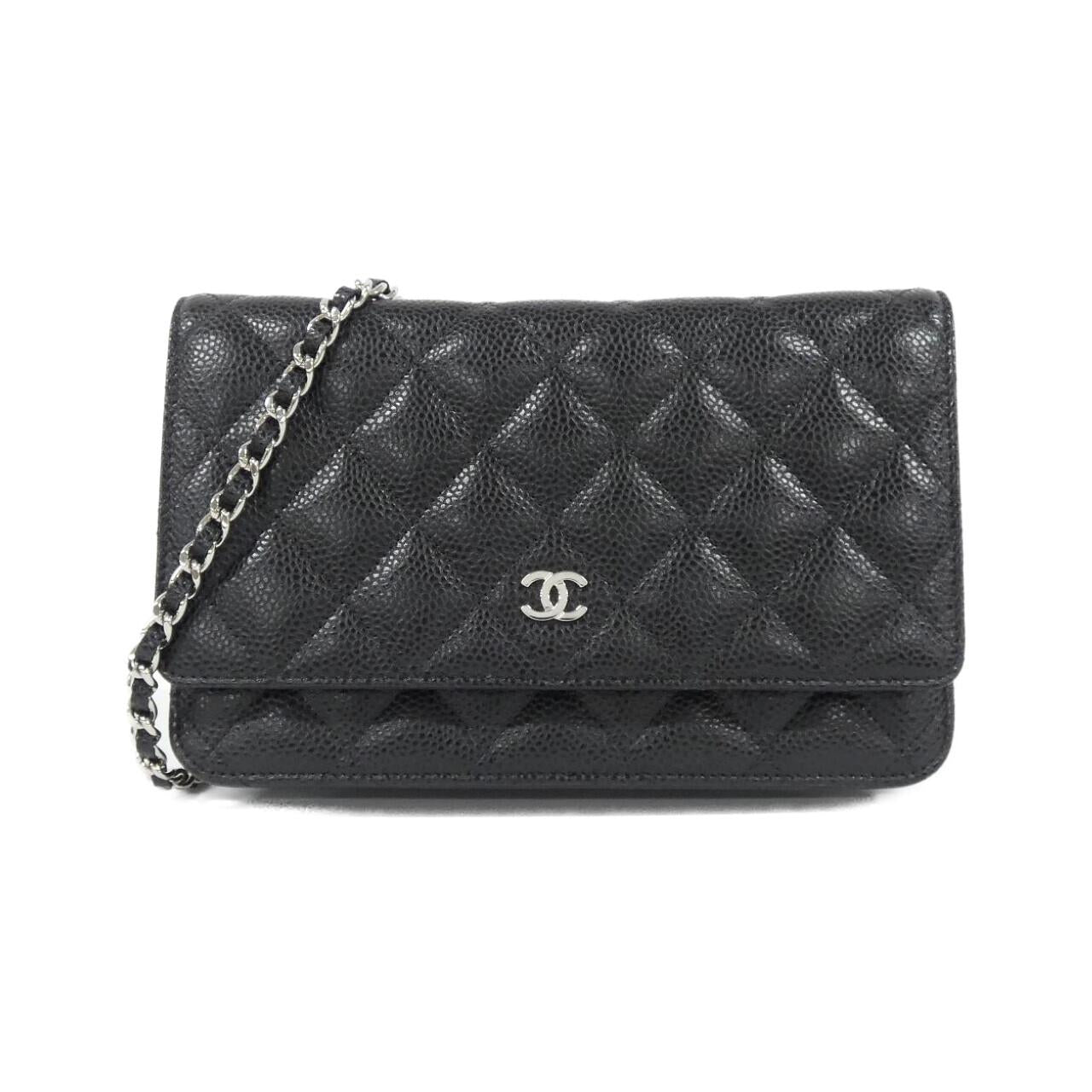 Chanel Timeless Classic Caviar Skin Wallet on Chain