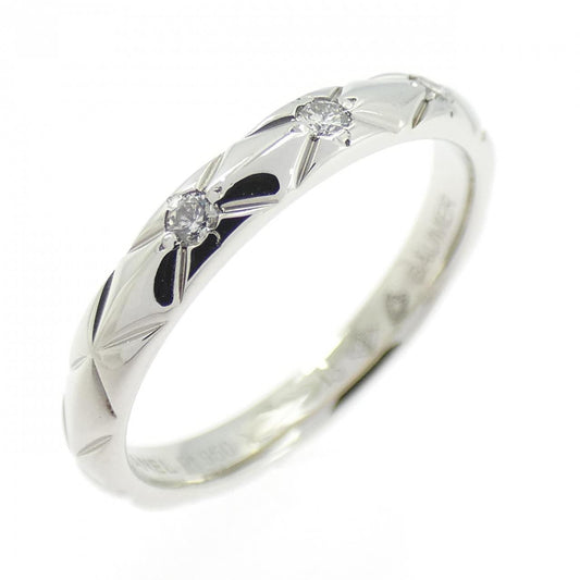 Chanel Matelassé Platinum950 Diamond Ring
