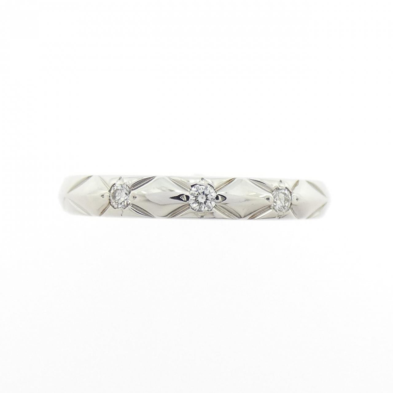 Chanel Matelassé Platinum950 Diamond Ring