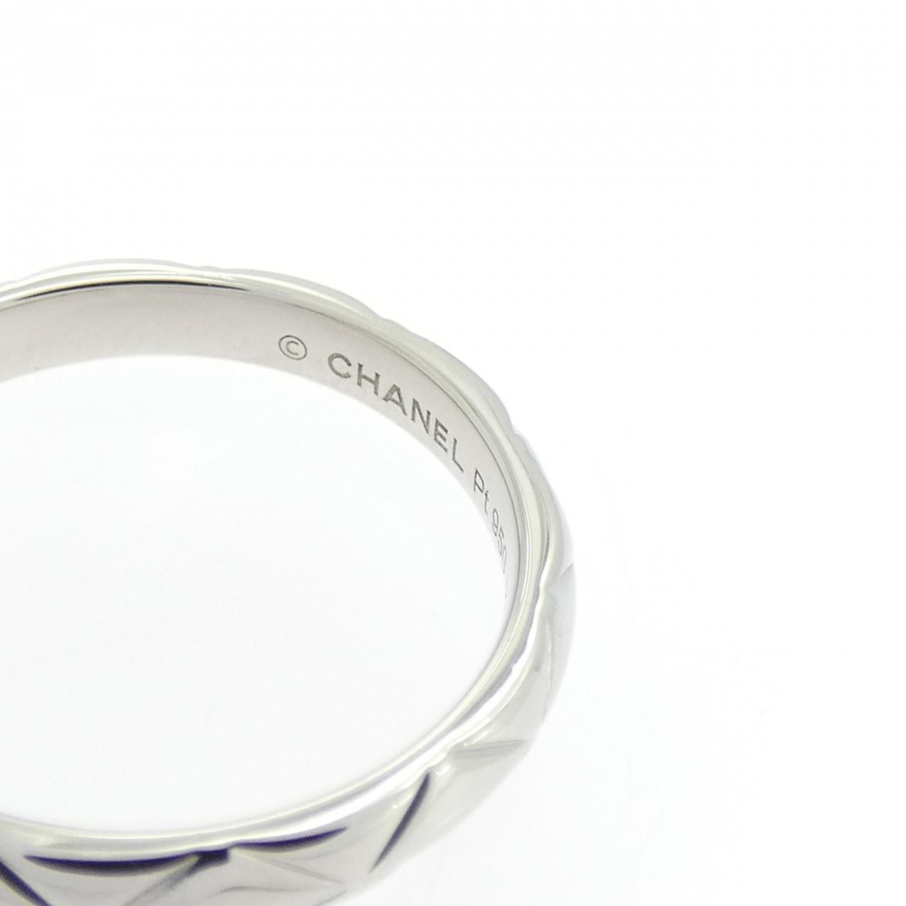 Chanel Matelassé Platinum950 Diamond Ring