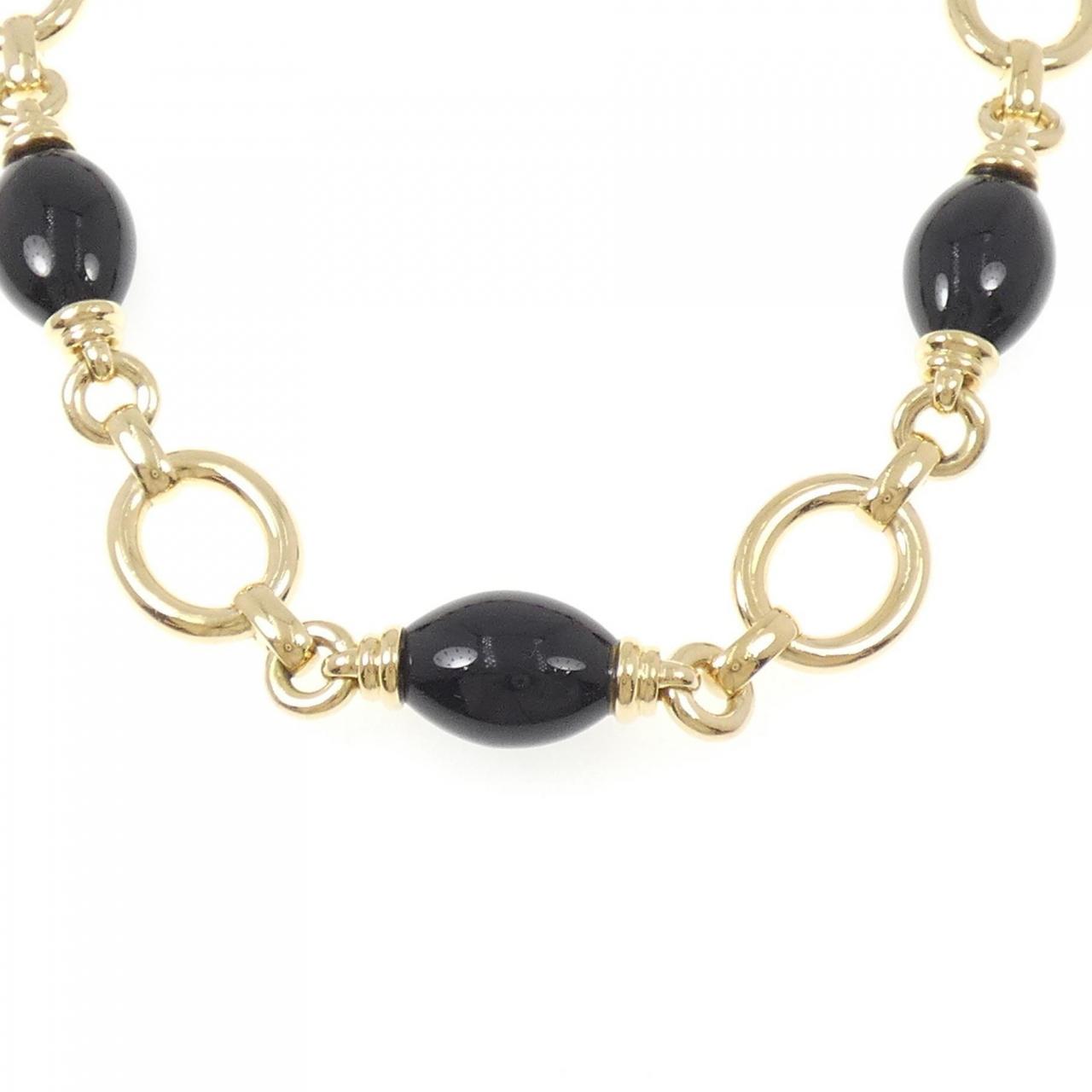 Chanel Onyx Au750 Necklace