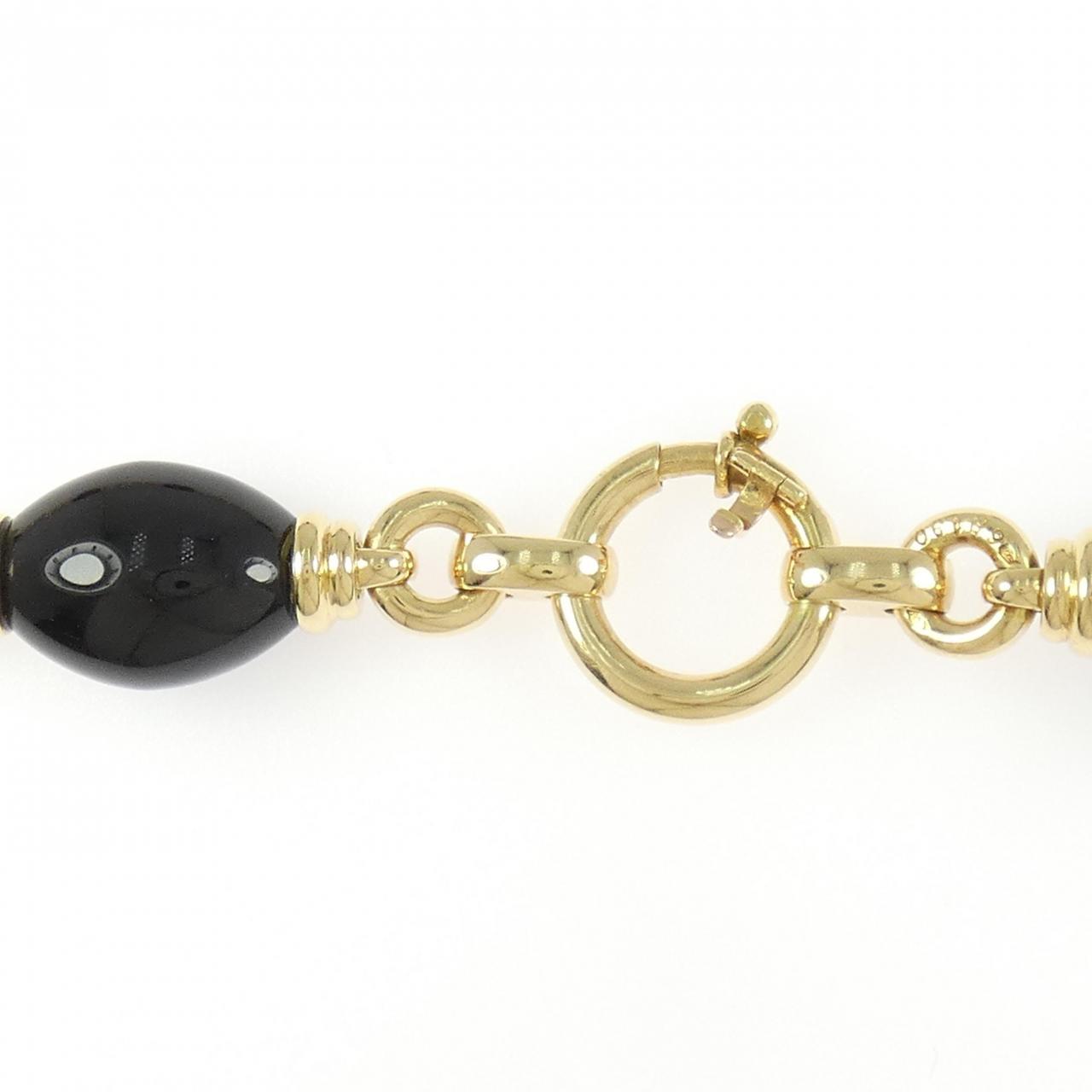Chanel Onyx Au750 Necklace