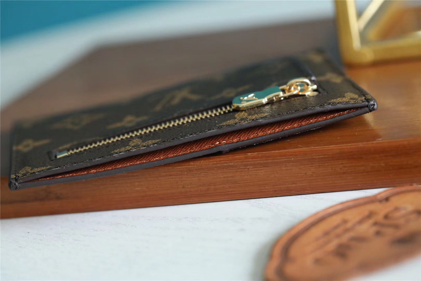 Top Quality ID Card Holder Monogram Canvas Brown For Men, Wallet 13cm Top Quality N60378