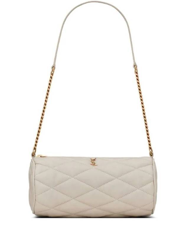 Luxury Saint Laurent Trending 2025 Tube Quilting Small Shoulder Bag   White