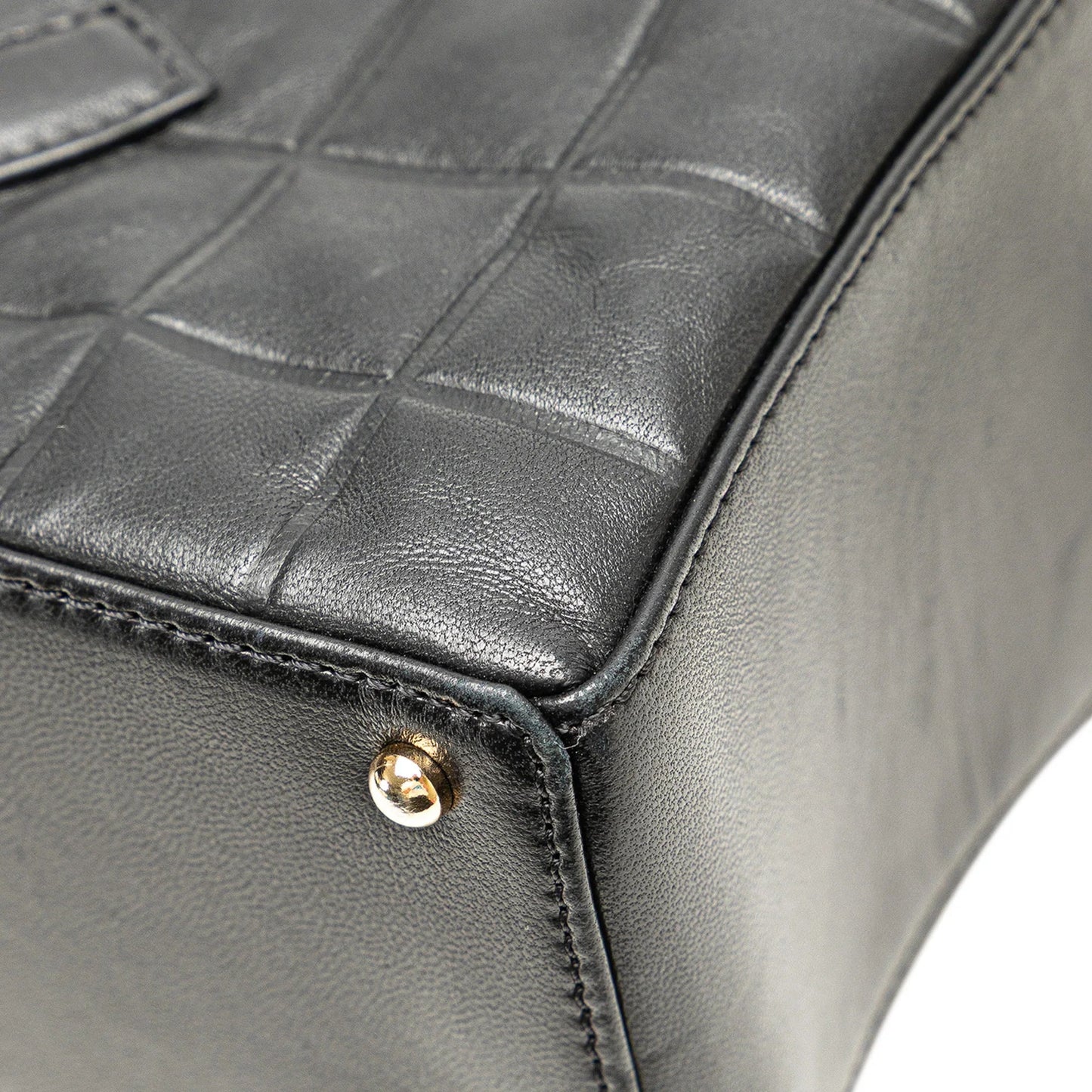 Black Chanel CC Choco Bar Lambskin Shoulder Bag