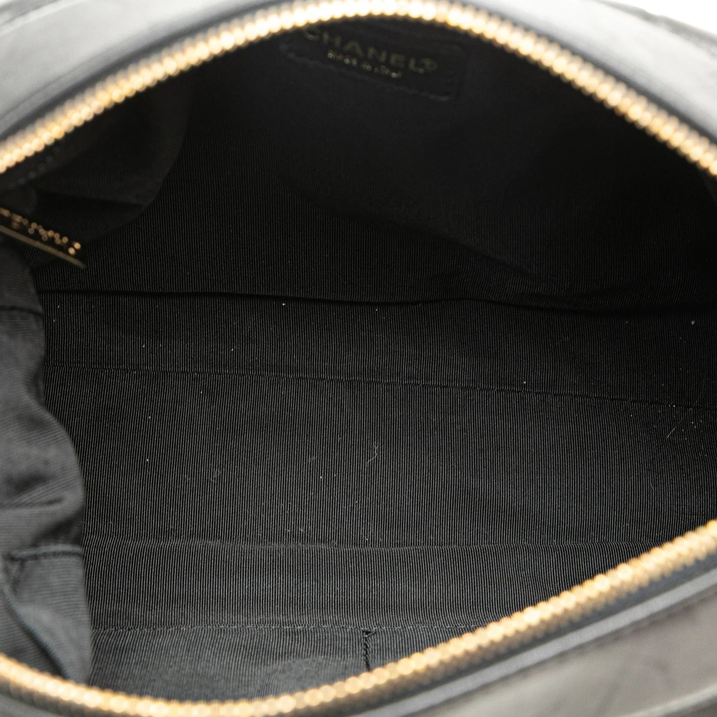 Black Chanel CC Choco Bar Lambskin Shoulder Bag