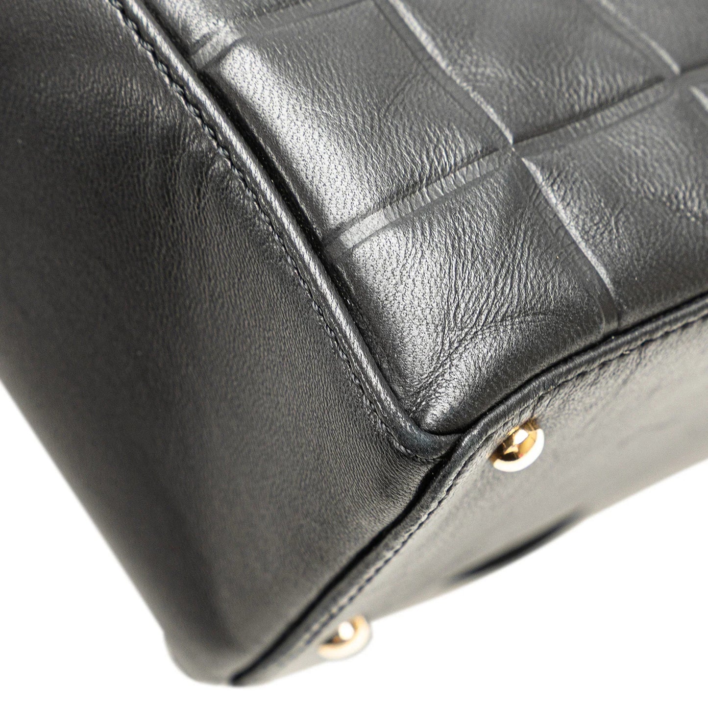 Black Chanel CC Choco Bar Lambskin Shoulder Bag