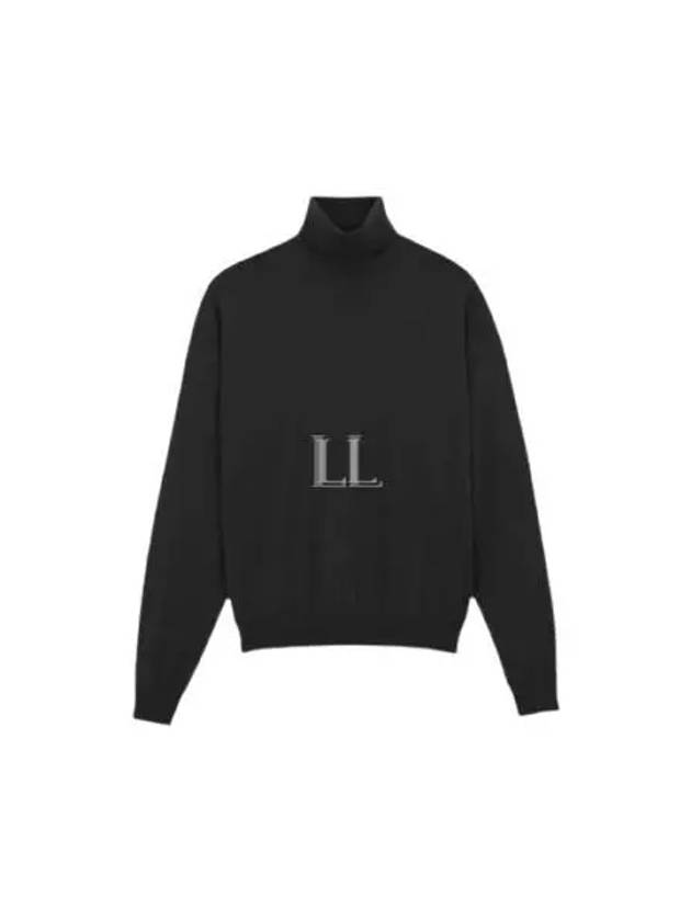 Luxury Saint Laurent Trending 2025 Cassandre Turtleneck Black