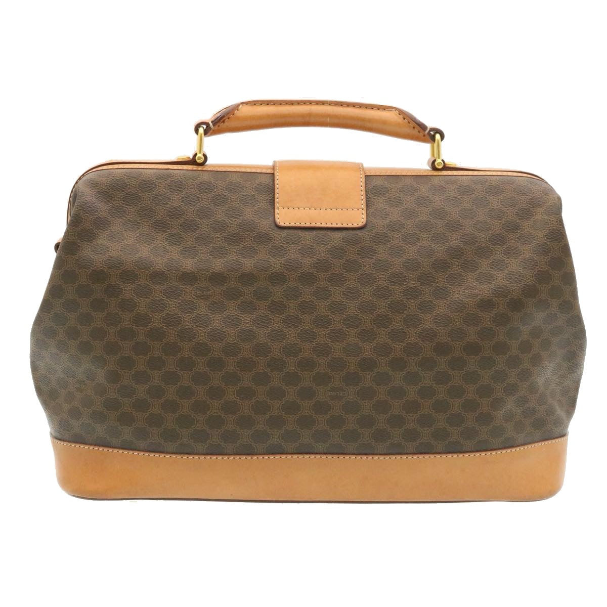 Luxury CELINE Macadam Canvas Hand Bag Brown  26517