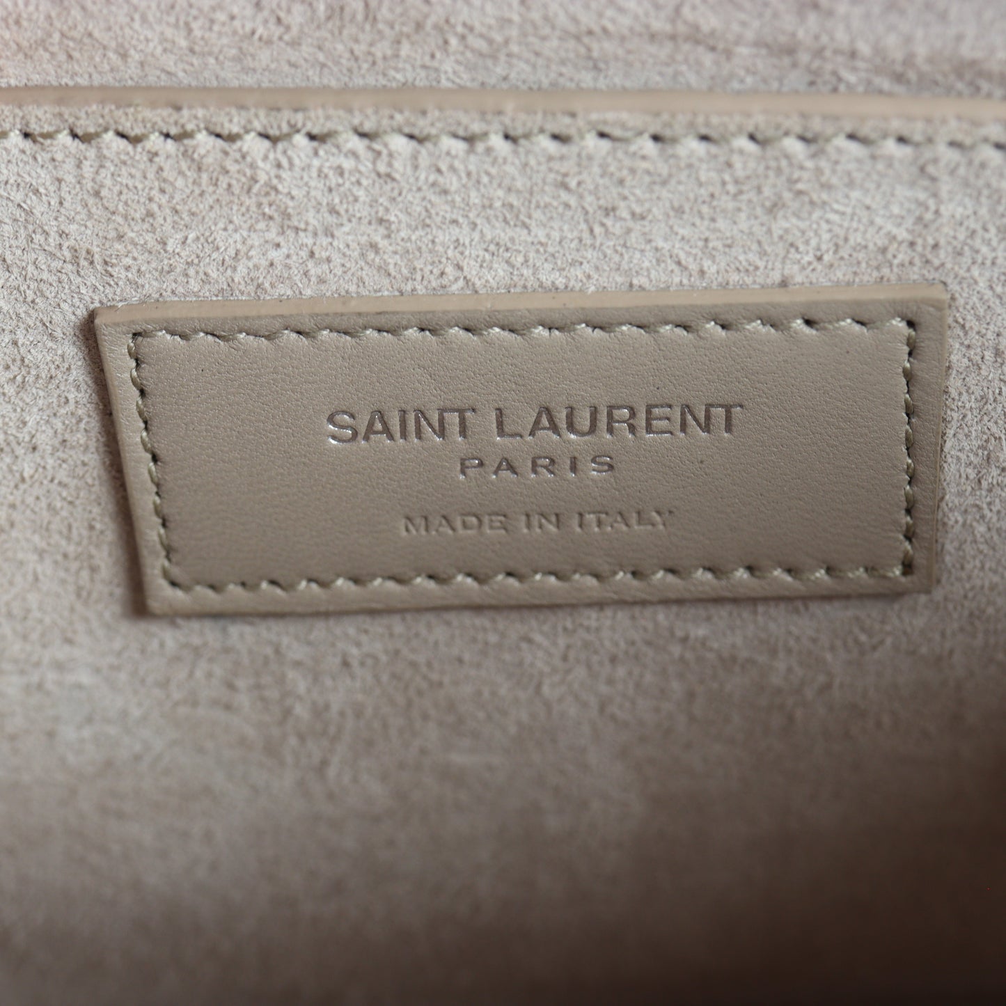 Saint Laurent Sunset Medium Croc-Embossed