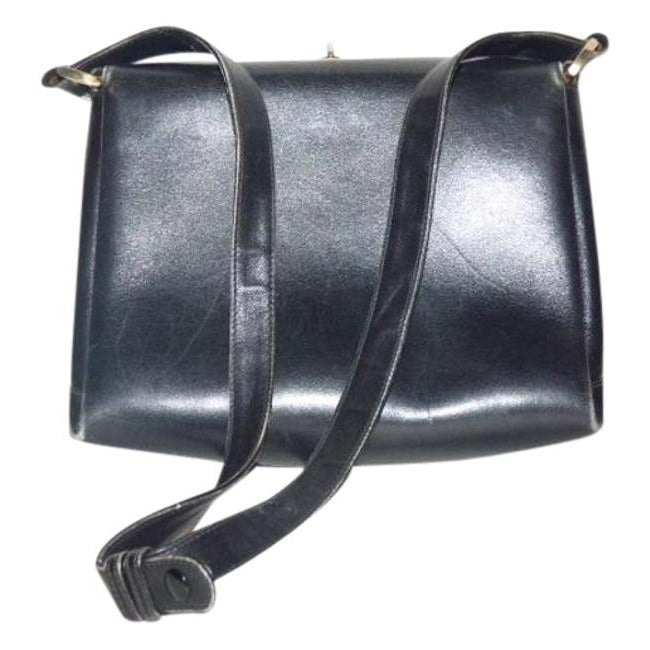 Gucci   Midnight Blue Leather Satchel