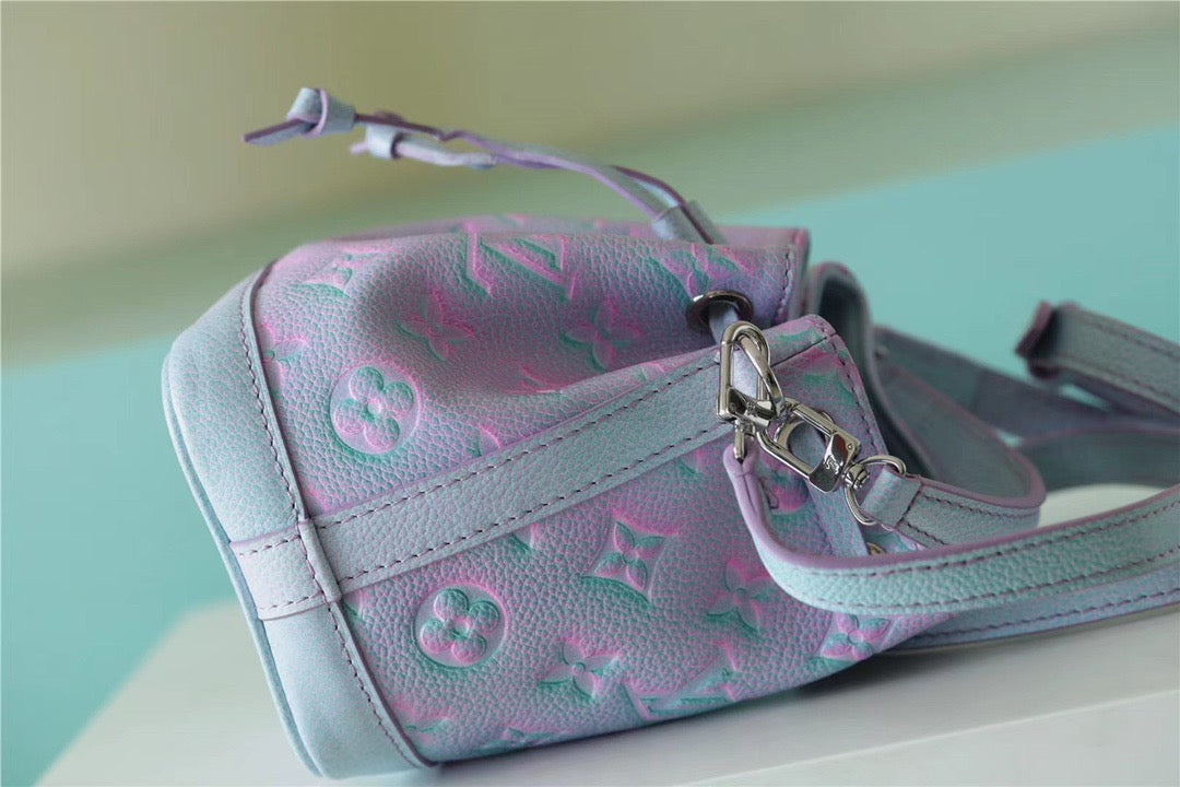Top Quality Nano Noe Monogram Empreinte Light Blue For Women,  Shoulder And Crossbody Bags 6.3in/16cm Top Quality M81463