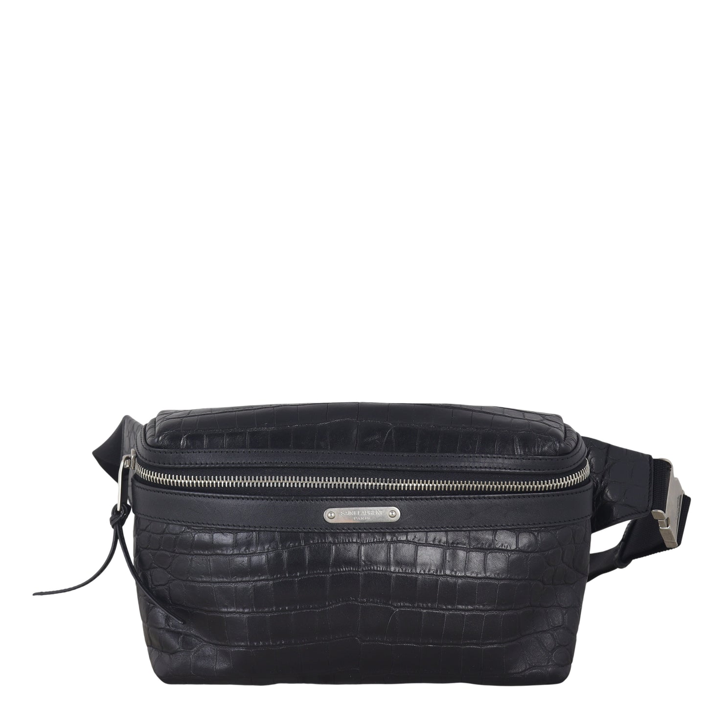 Saint Laurent City Belt Bag Croc-embossed