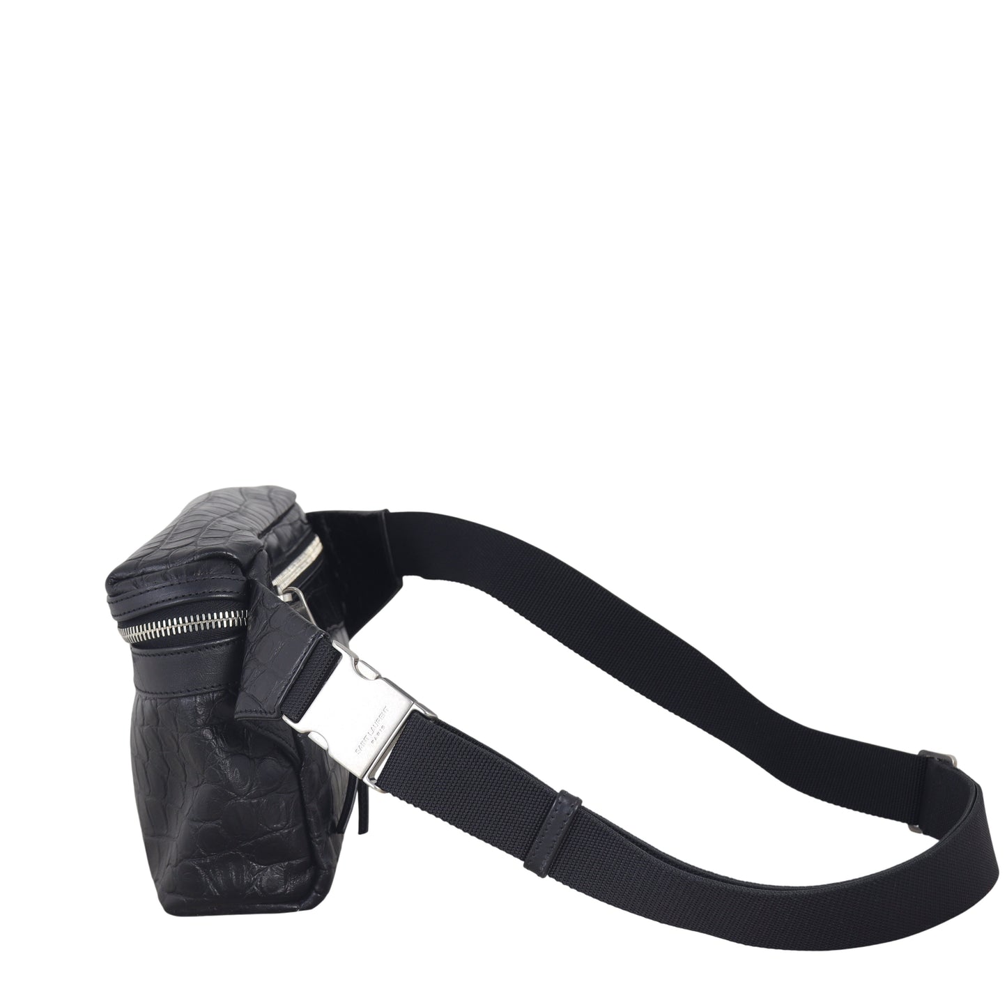 Saint Laurent City Belt Bag Croc-embossed