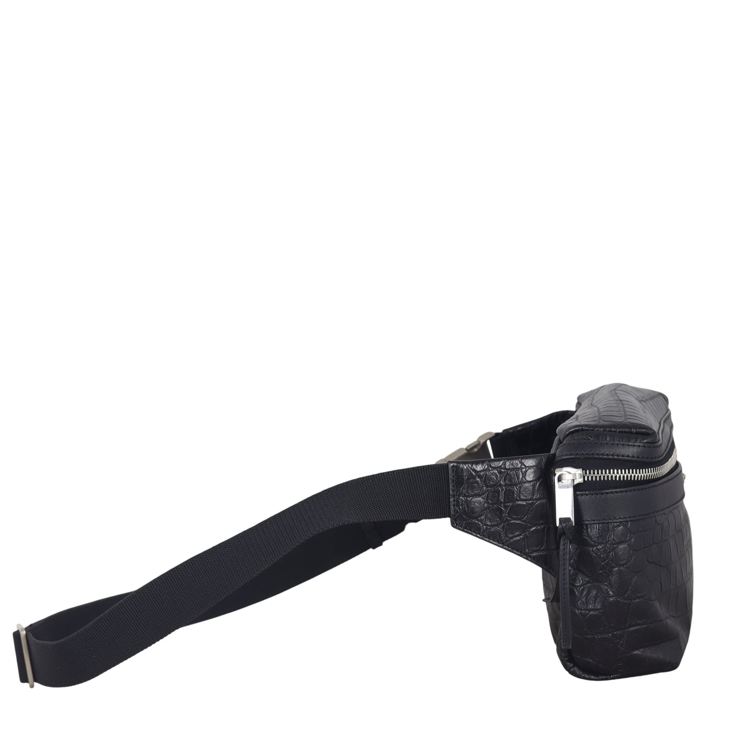 Saint Laurent City Belt Bag Croc-embossed