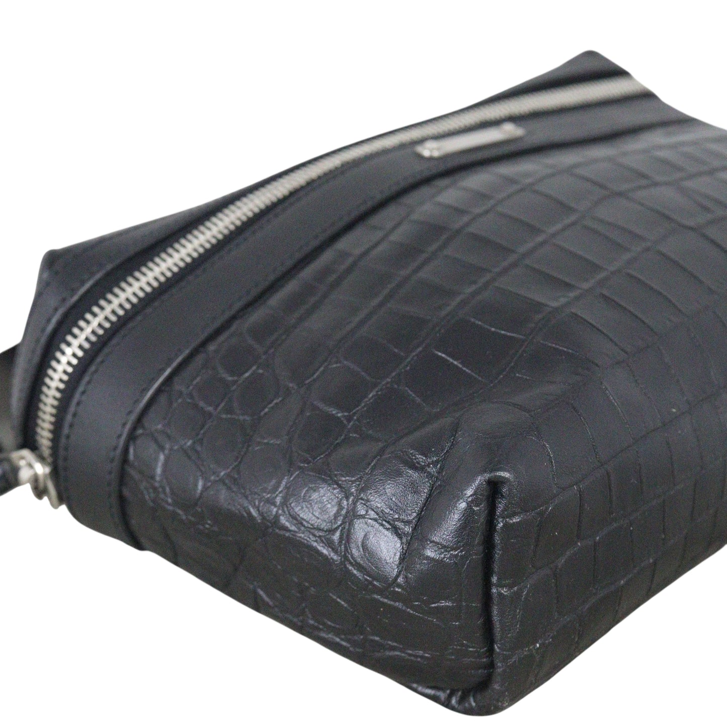 Saint Laurent City Belt Bag Croc-embossed