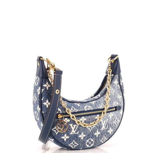 Louis Vuitton Loop Handbag Monogram Jacquard Denim