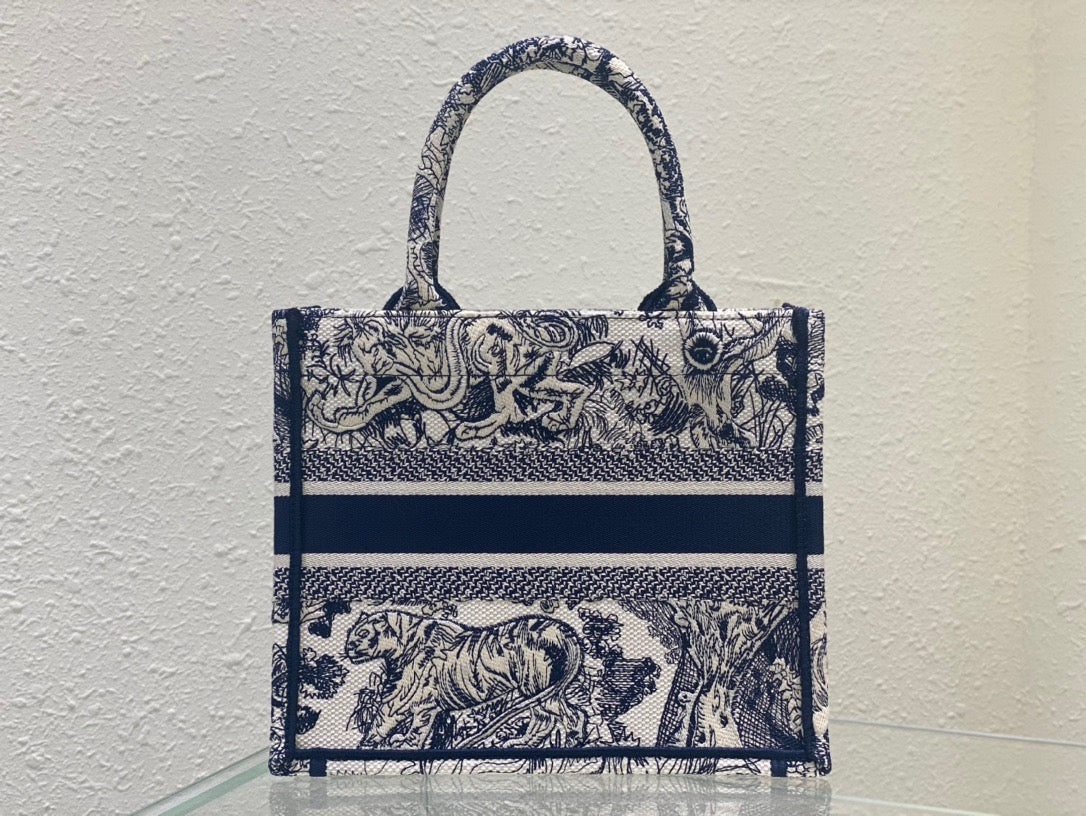 Top Quality Small Book Tote Blue, For Women, Womens Handbags 26.5cm/10.5in CD M1265ZRGO_M928