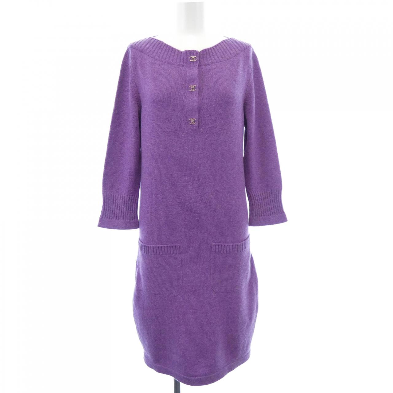 Chanel P44445K04654 Cashmere Dress