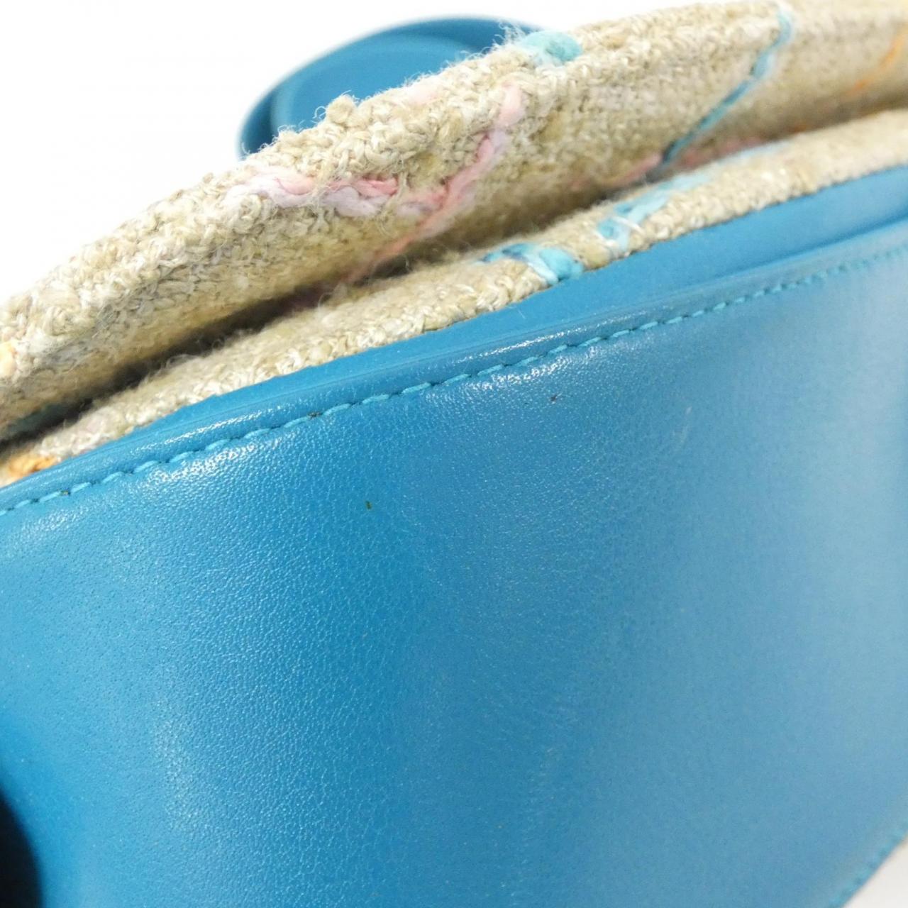 Chanel Tweed Calfskin Shoulder Bag