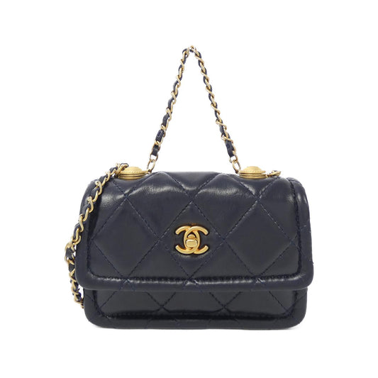Chanel Lambskin Chain Clutch