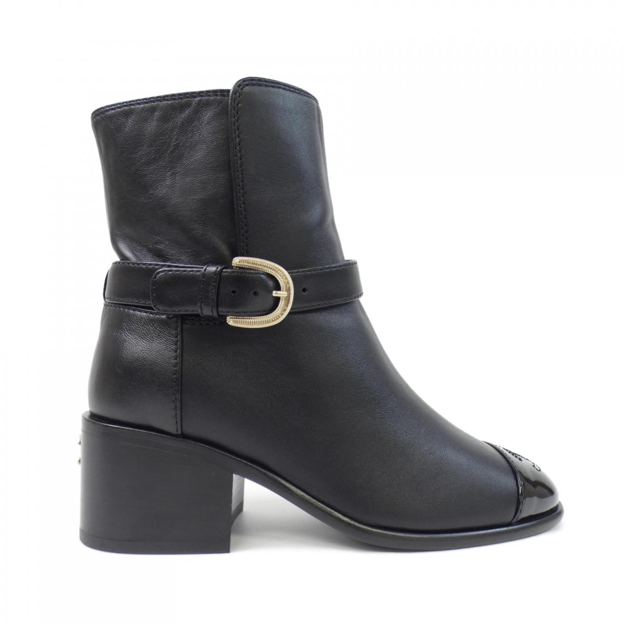 Chanel G38067Y56105 Lambskin Patent Calfskin Boots