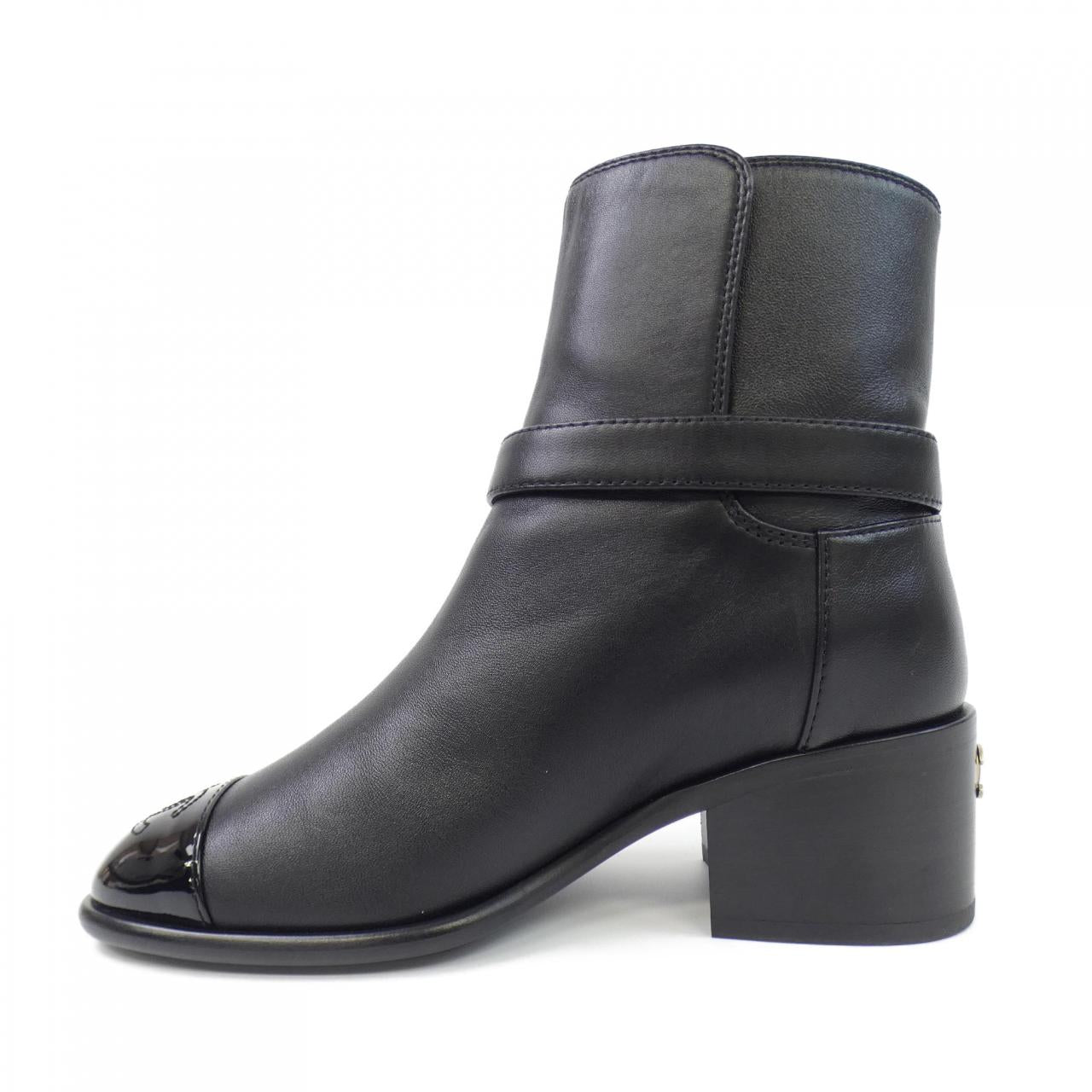 Chanel G38067Y56105 Lambskin Patent Calfskin Boots