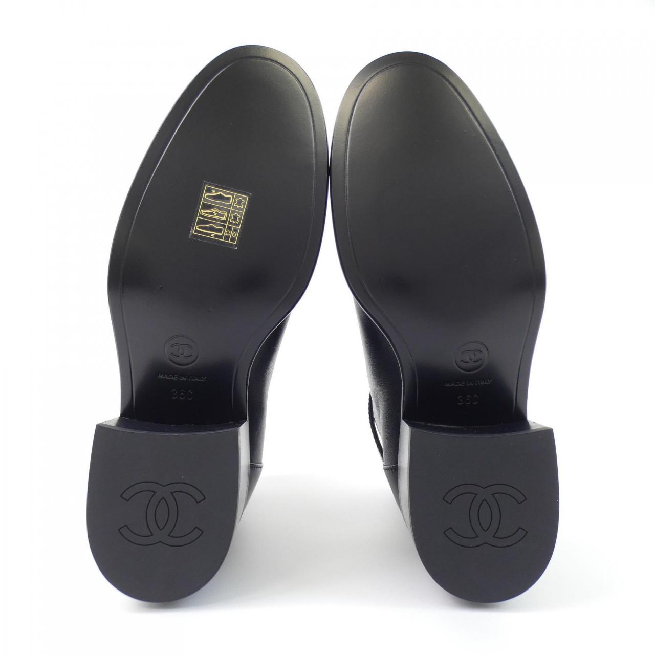 Chanel G38067Y56105 Lambskin Patent Calfskin Boots