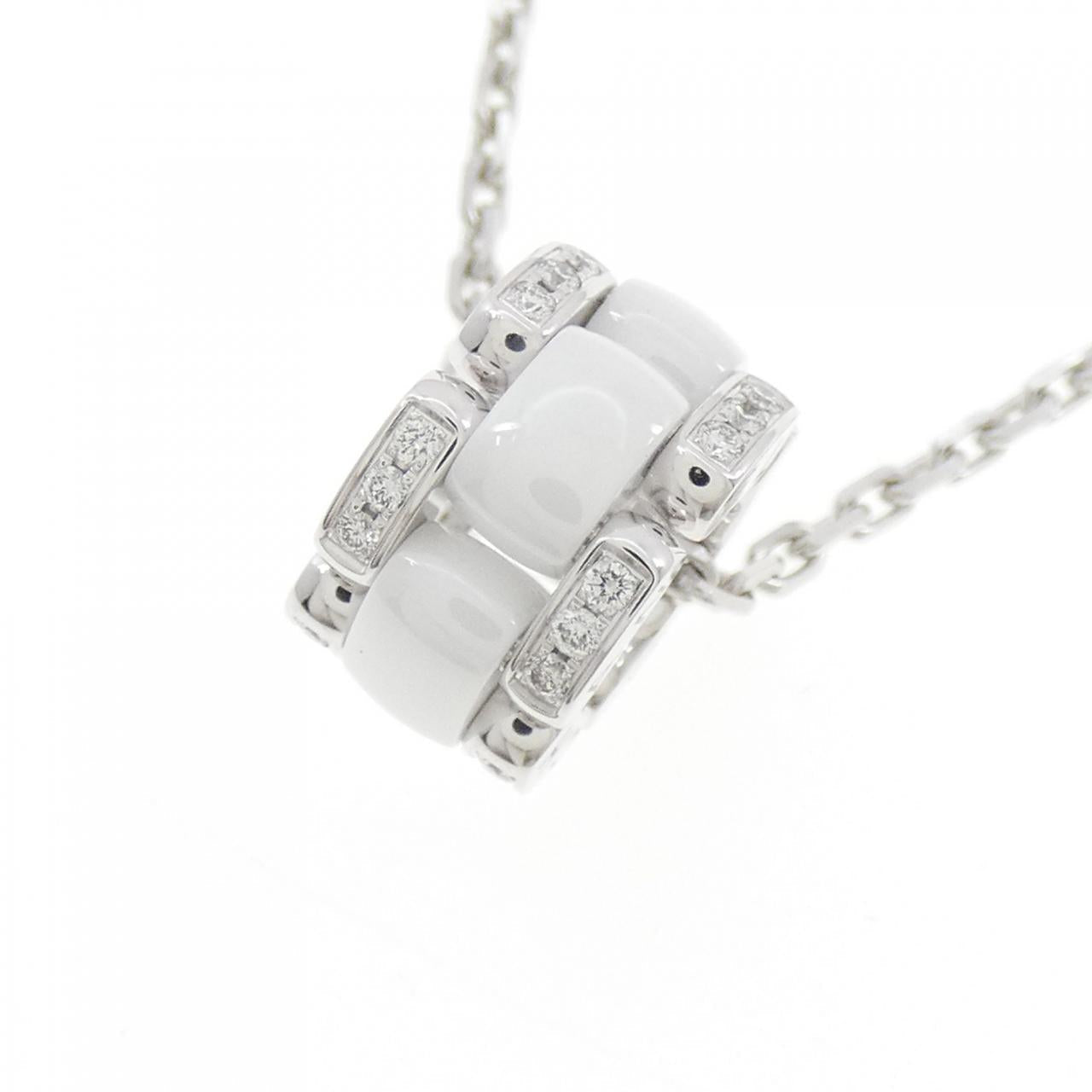Chanel Ultra Collection 750 White Gold Ceramic Diamond Necklace