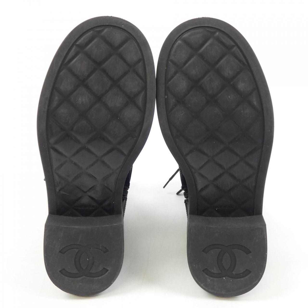 Chanel G38086Y55462 Nylon Calfskin Boots