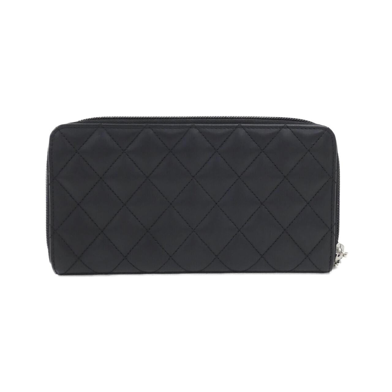 Chanel Cambon Line Calfskin Patent Leather Long Wallet