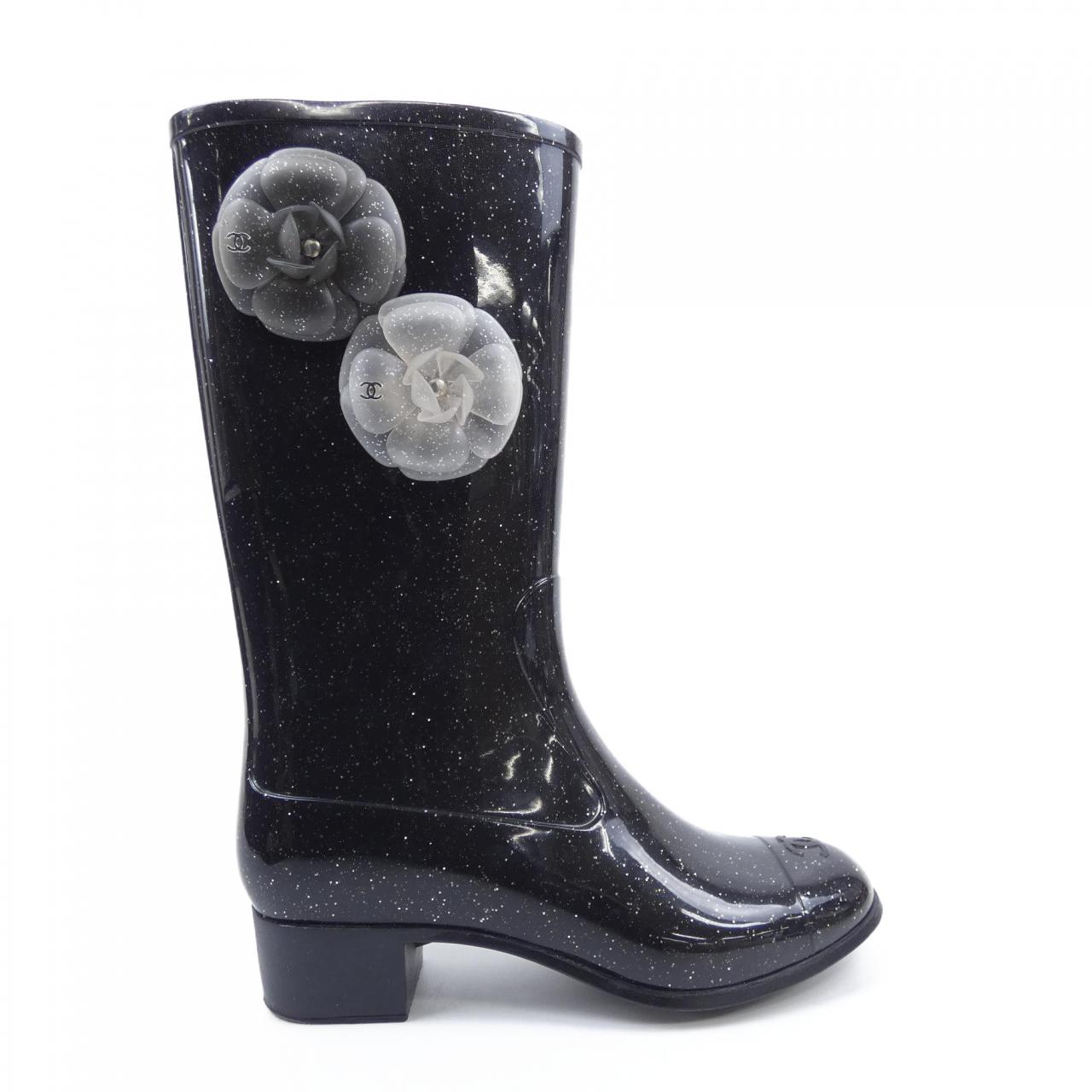 Chanel G26648X31115 Rubber Long Boots
