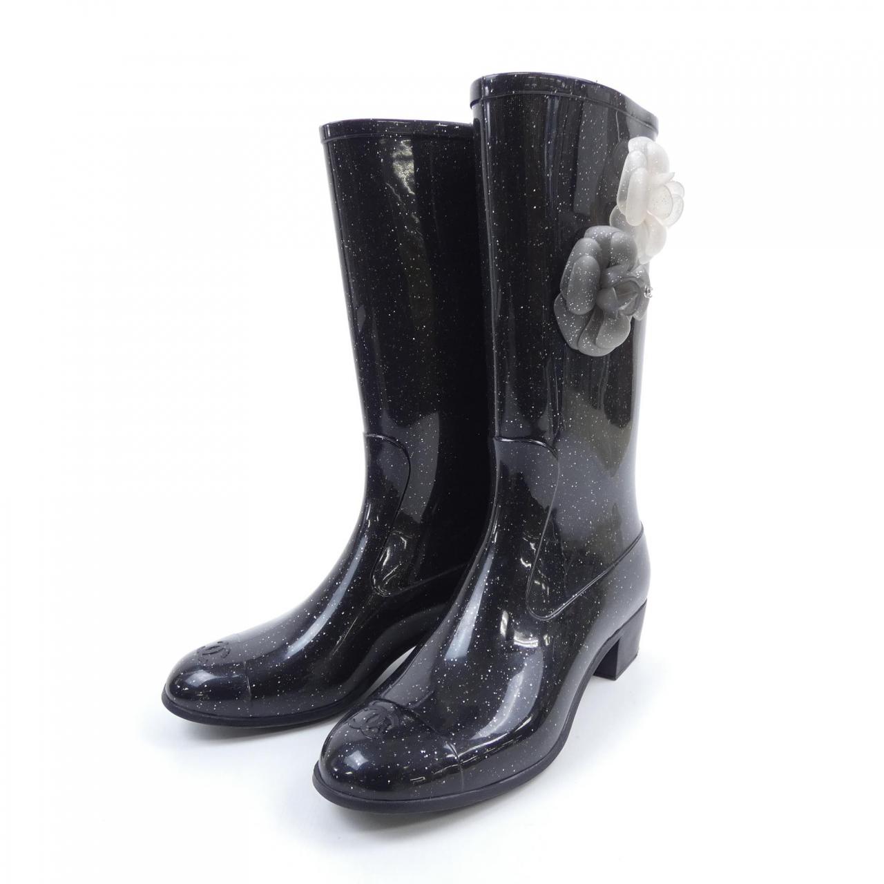 Chanel G26648X31115 Rubber Long Boots