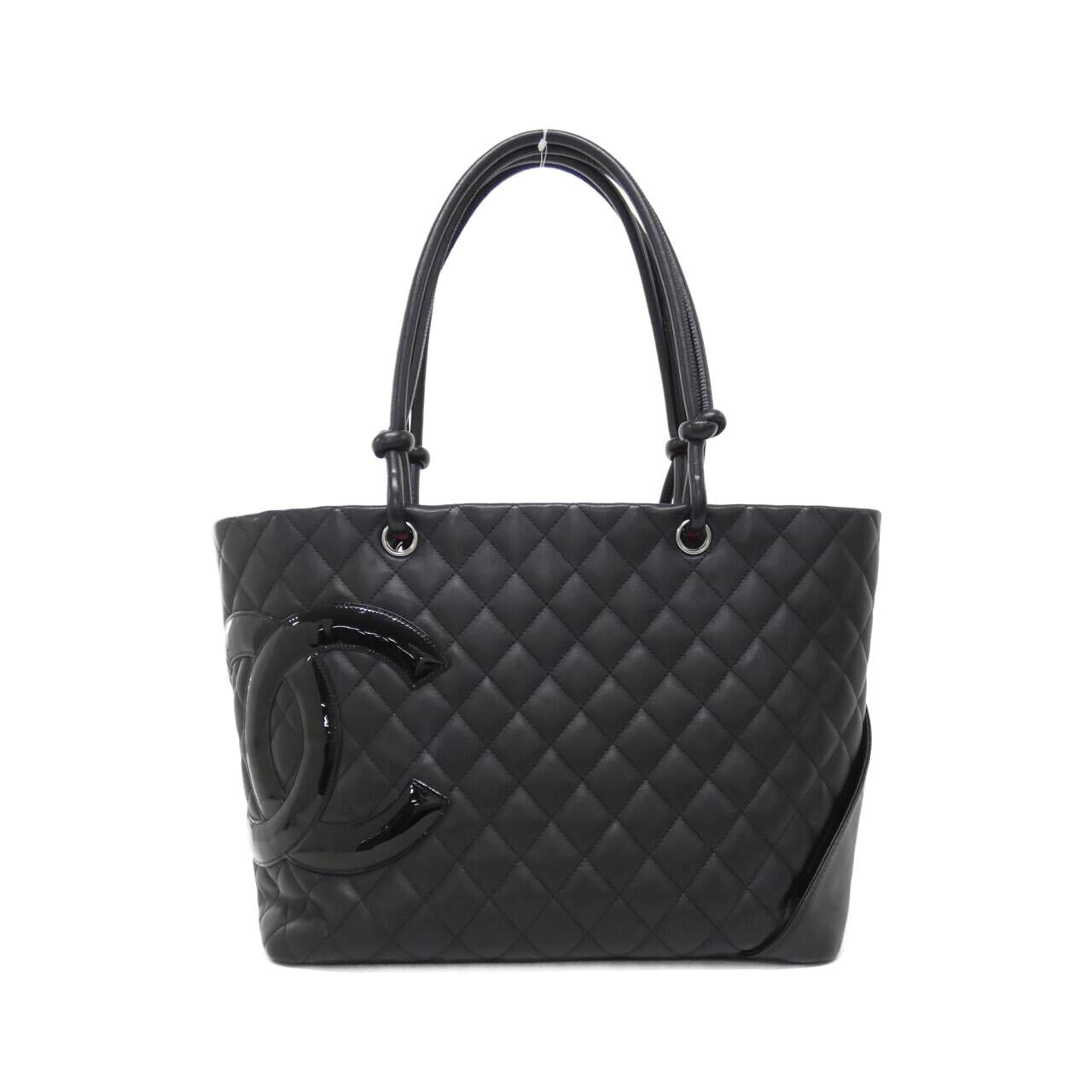 Chanel Cambon Line Calfskin Patent Leather Bag