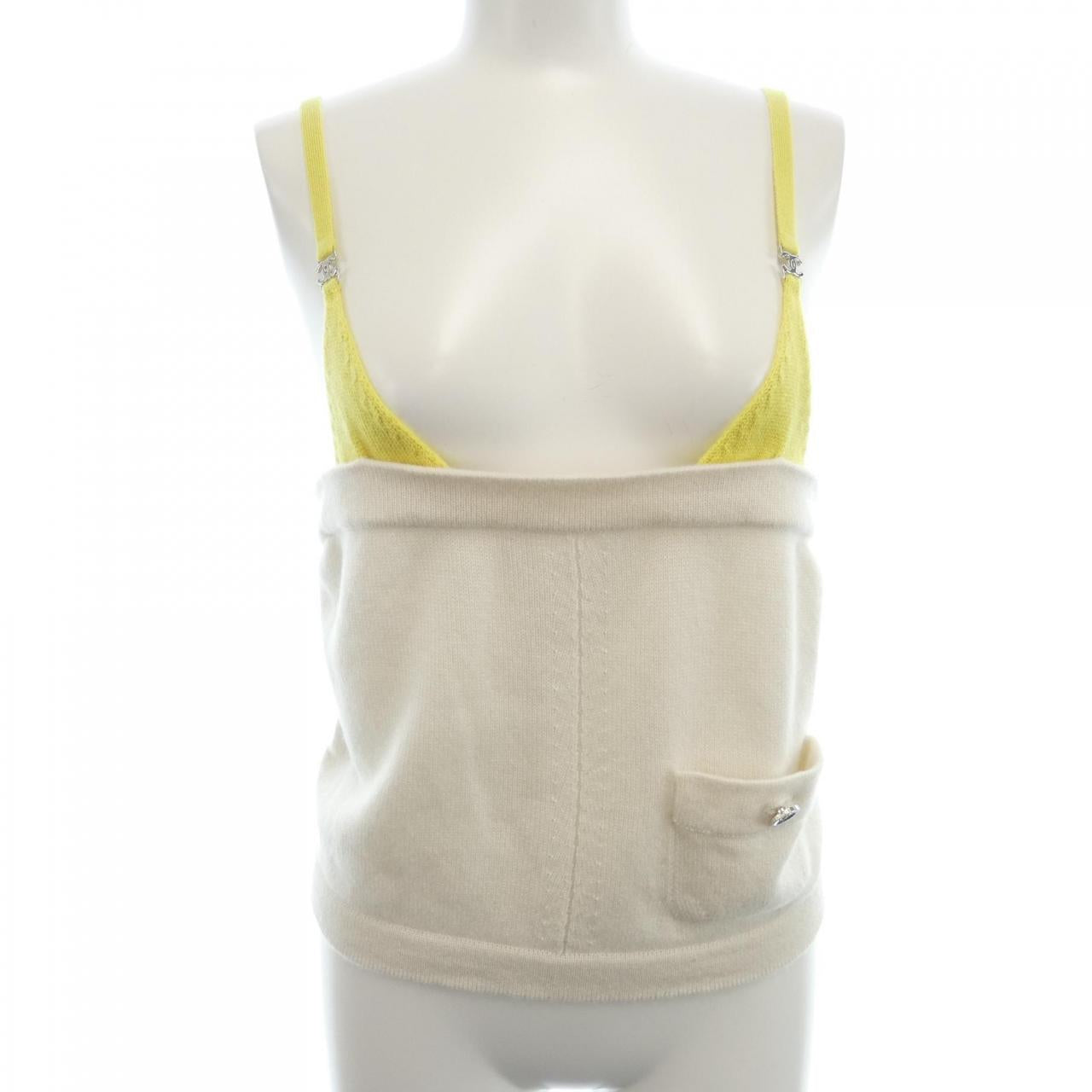 Chanel P78332K11387 100% Cashmere Camisole