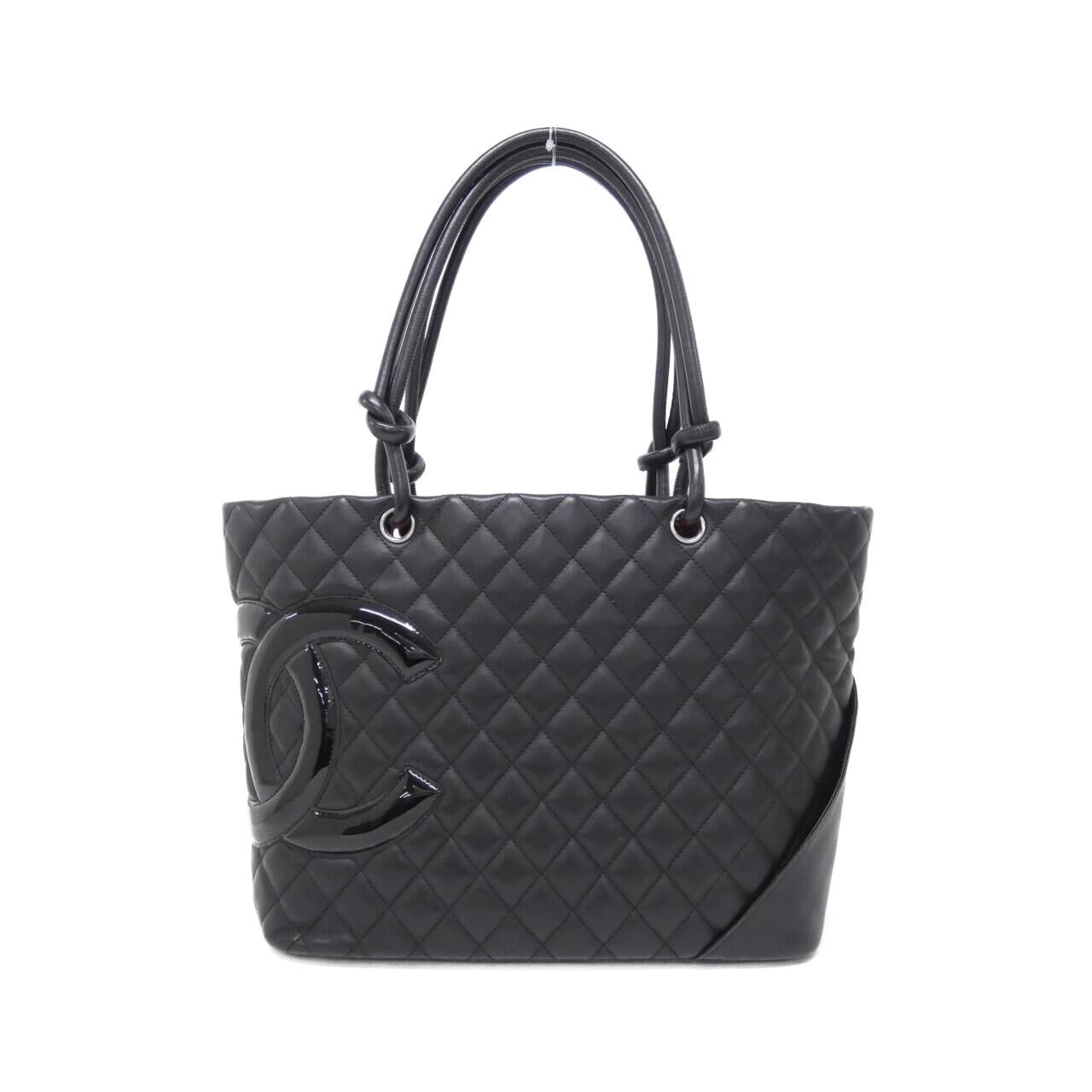 Chanel Cambon Line Calfskin Patent Leather Bag