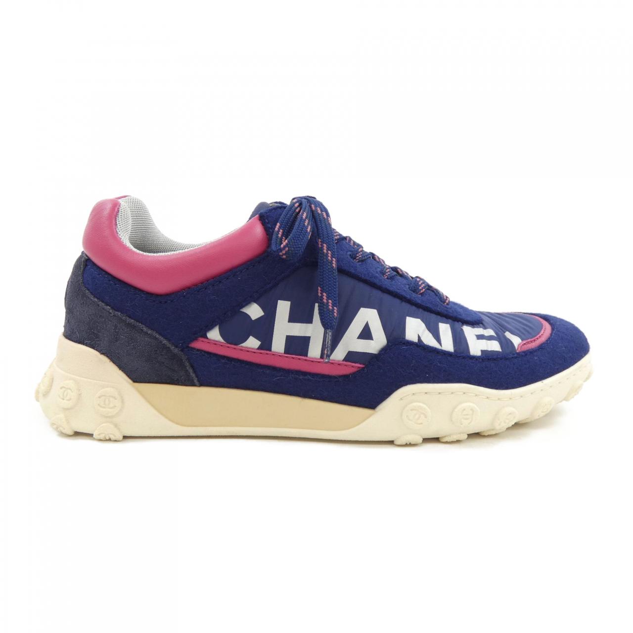 Chanel G34086Y53847 Wool Nylon Lamb Suede Calf Sneaker