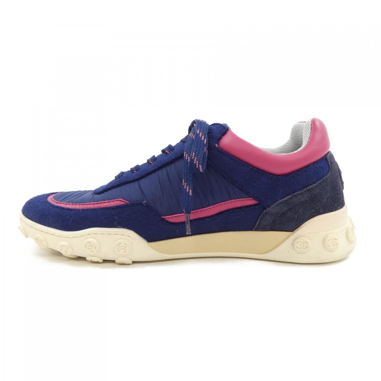 Chanel G34086Y53847 Wool Nylon Lamb Suede Calf Sneaker