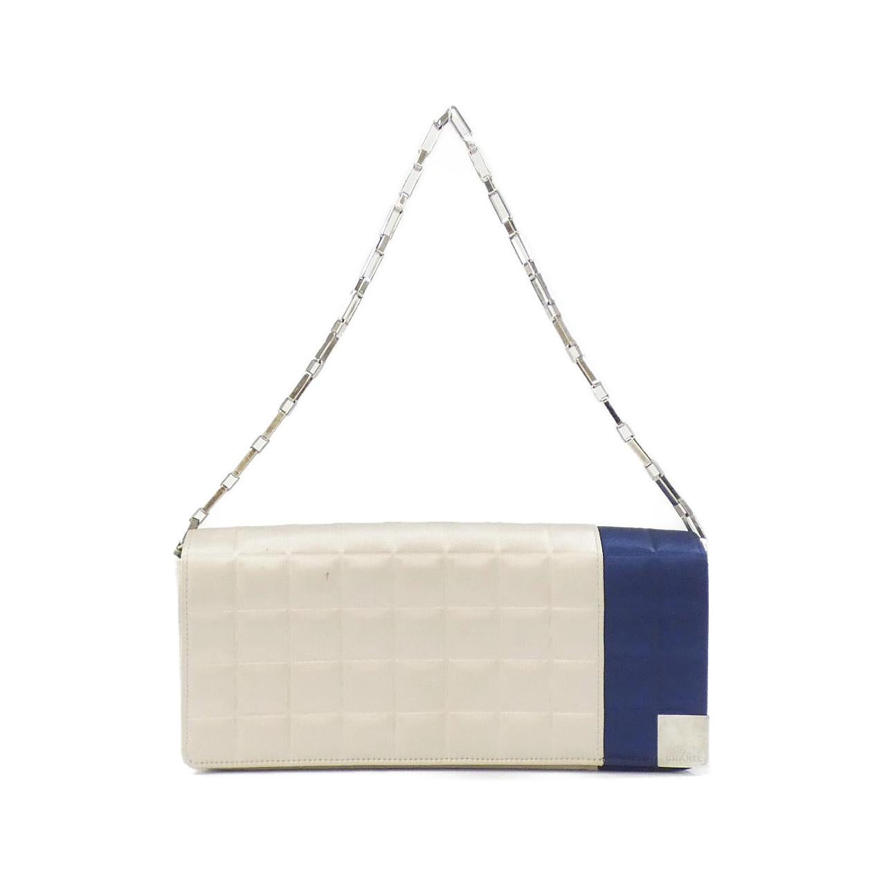 Chanel Choco Bar Satin Shoulder Bag