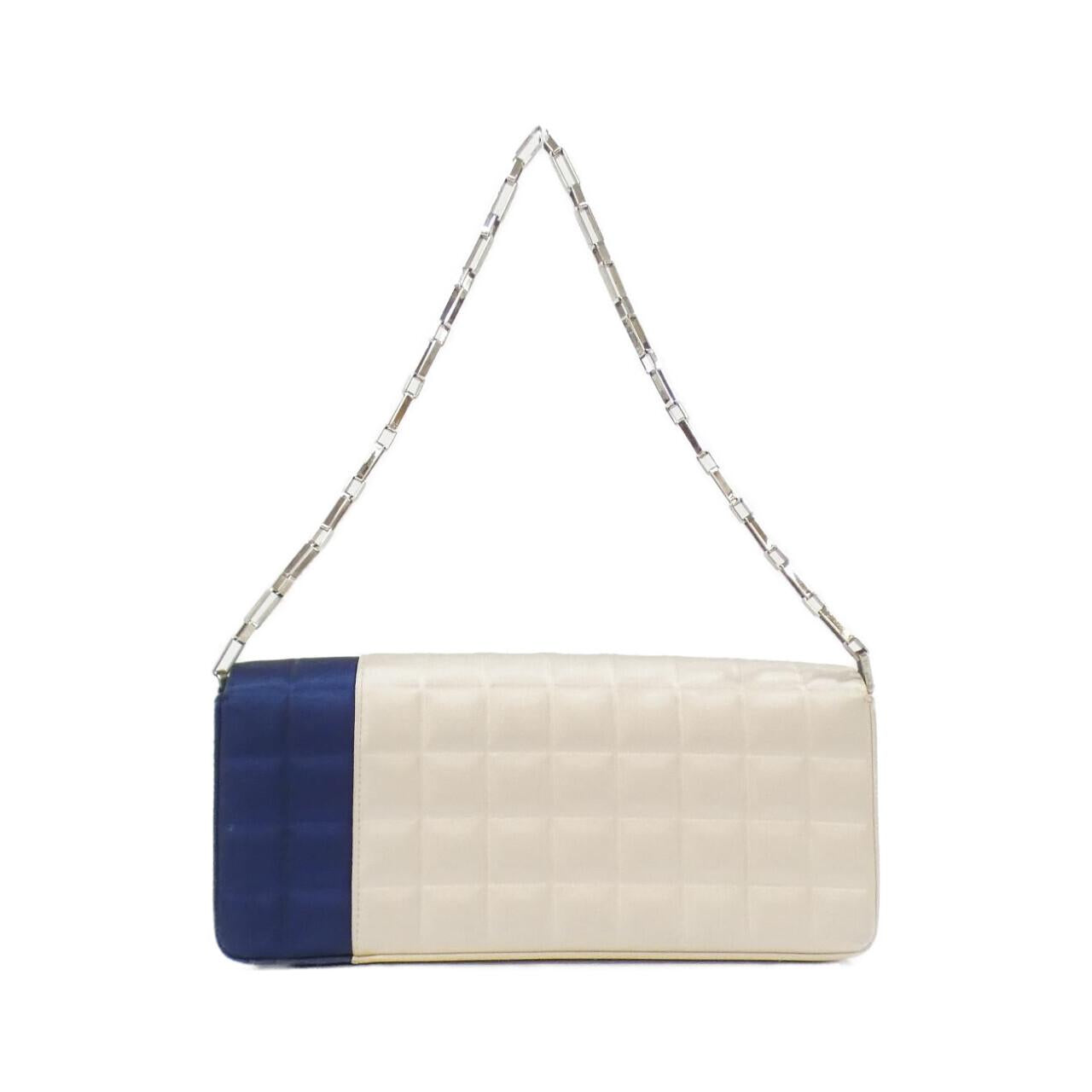 Chanel Choco Bar Satin Shoulder Bag