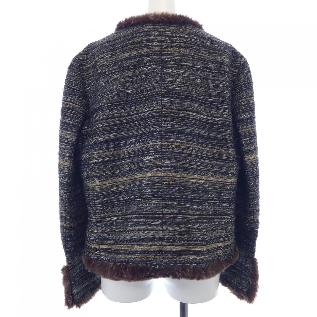 Chanel Lapin Collarless Jacket