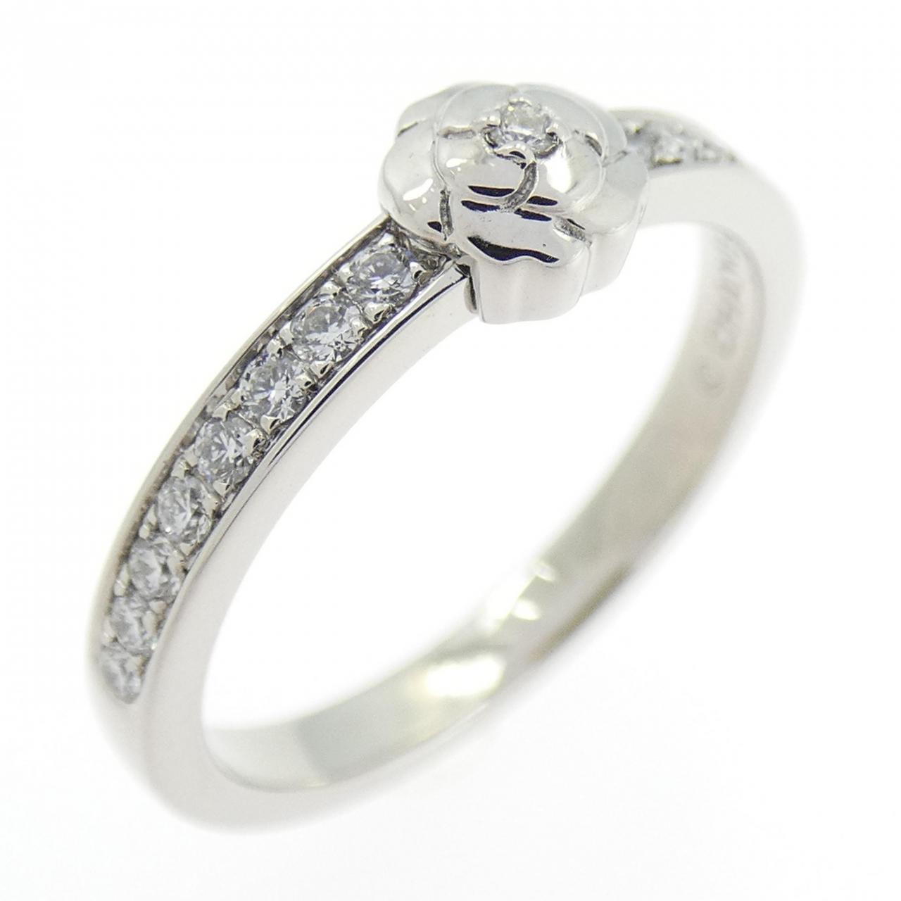 Chanel Camelia Platinum Ring