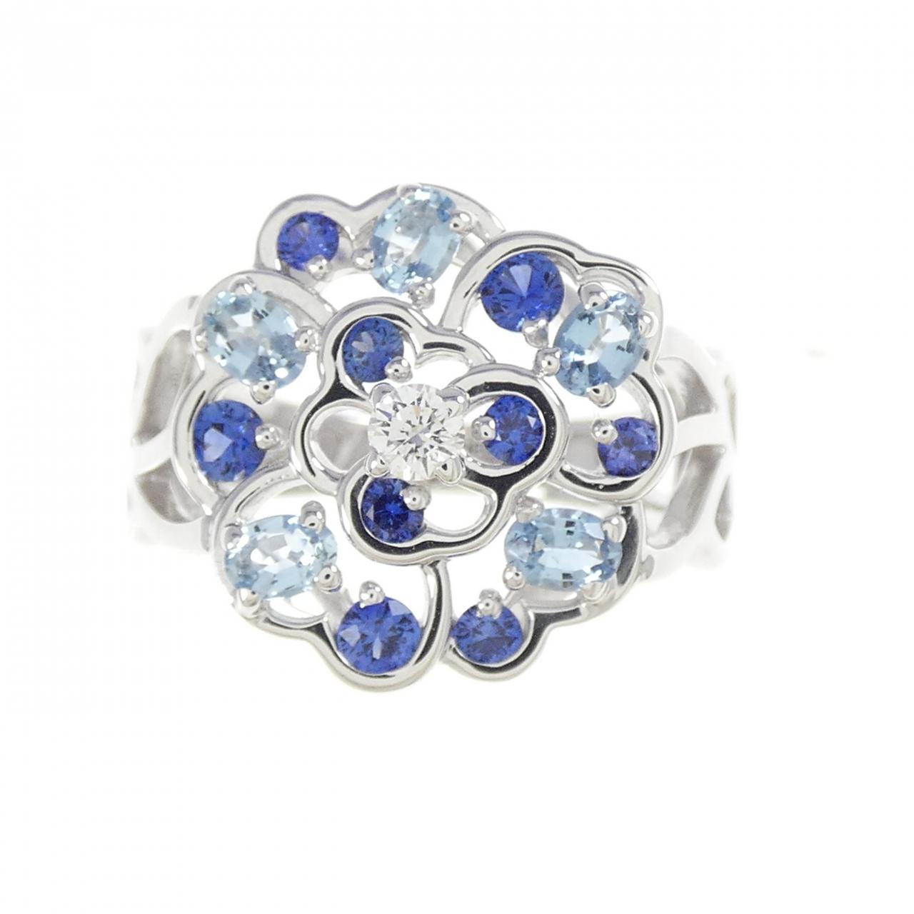 Chanel Camelia Ring 750 White Gold Ring
