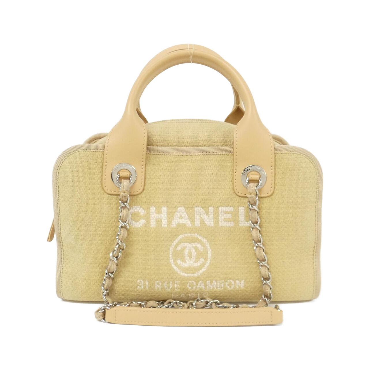 Chanel Deauville Line Mixed Fiber Boston Bag