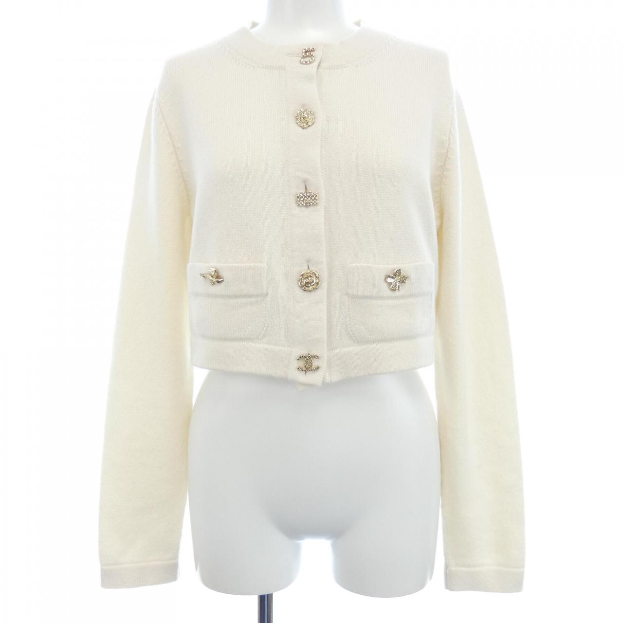 Chanel P73483K10530 100% Cashmere Cardigan