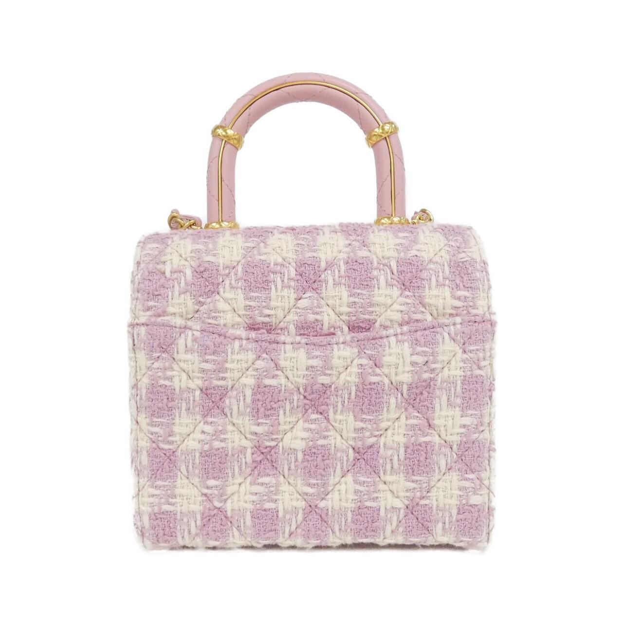 Chanel AS4035 Tweed Lambskin Shoulder Bag